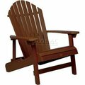 Highwood Usa highwood® Hamilton Folding Adirondack Chair, King Size - Weathered Acorn AD-KING1-ACE